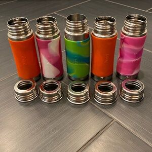 Lot of 4 Pura Water Bottles w/ Lid | 9 oz.